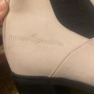 Vintage Harley Davidson boots white and black